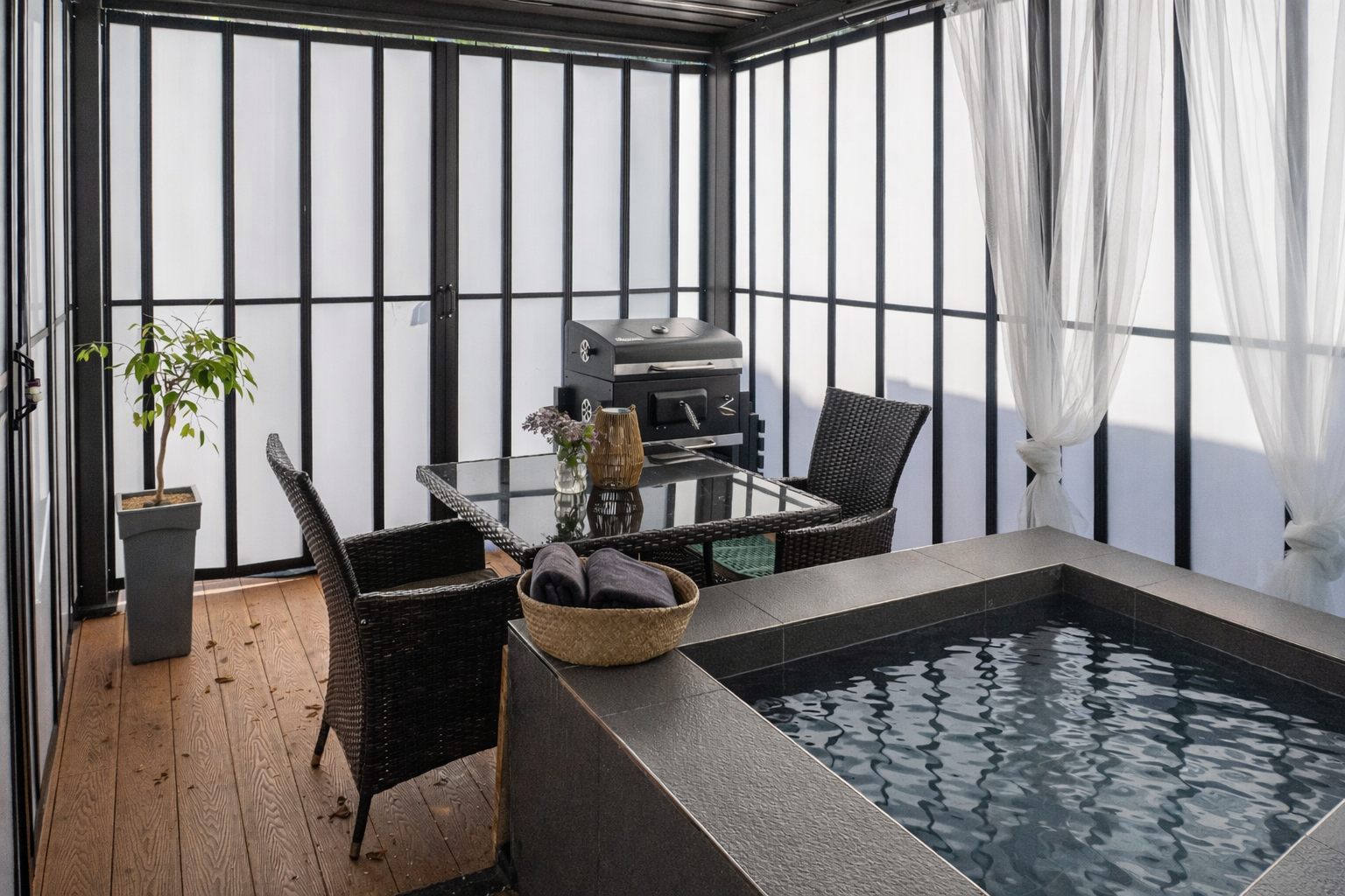 포천 자쿠지 펜션 더스테이하루 STAY A 커플 전용 자쿠지 객실